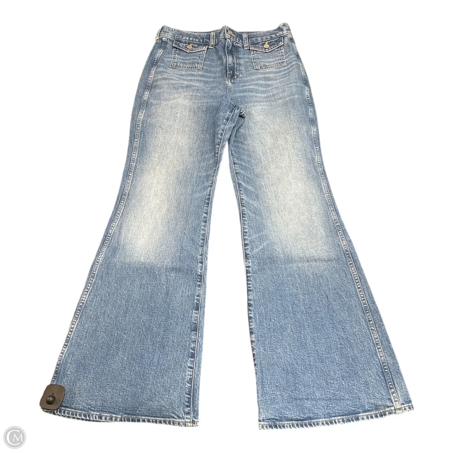 Jeans Flared By J. Crew In Blue Denim, Size: 6