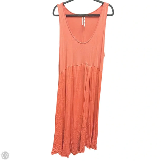 Dress Casual Midi By Anthropologie In Orange, Size: 2x