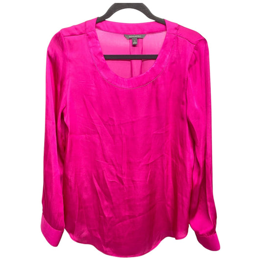 Top Long Sleeve By Banana Republic In Pink, Size: S