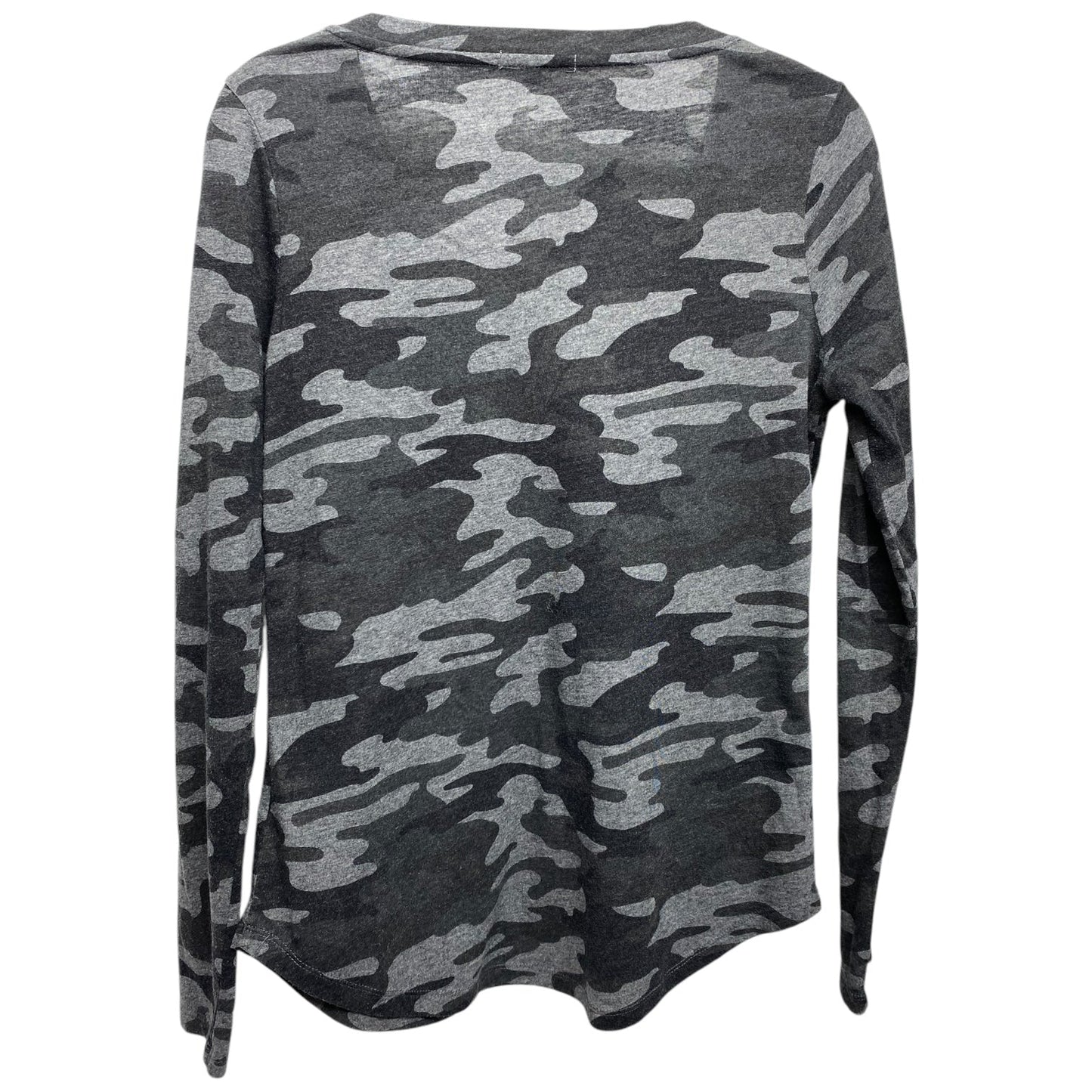 Top Long Sleeve By Z Supply In Camouflage Print, Size: S