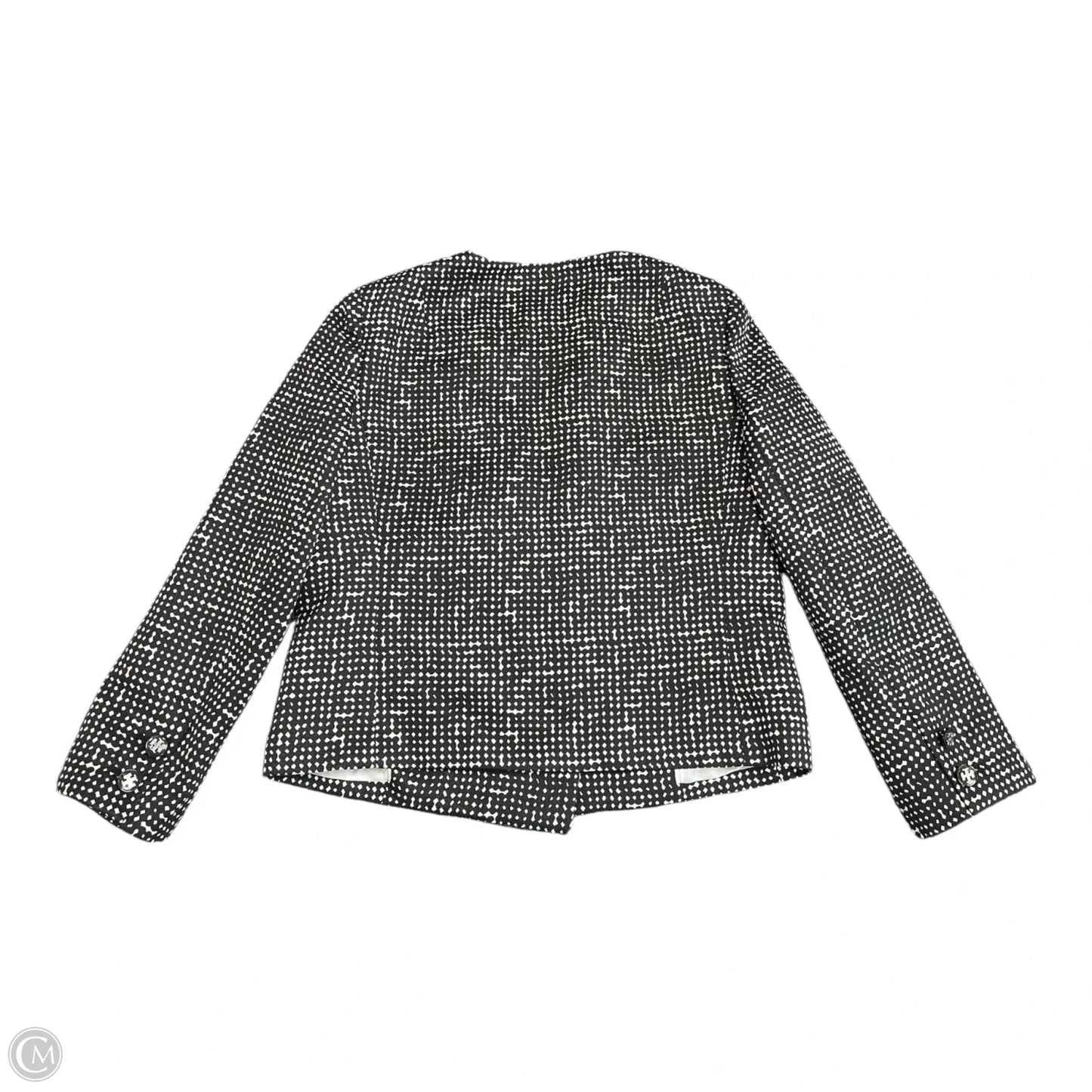 Jacket Designer By Tory Burch In Black & White, Size: S
