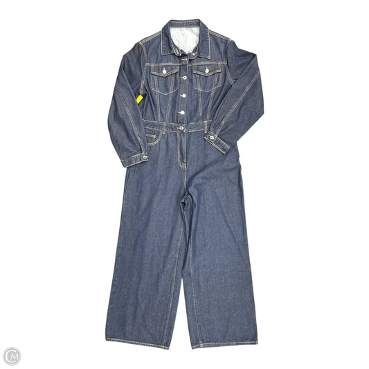 Jumpsuit By Missguided In Blue Denim, Size: Xl