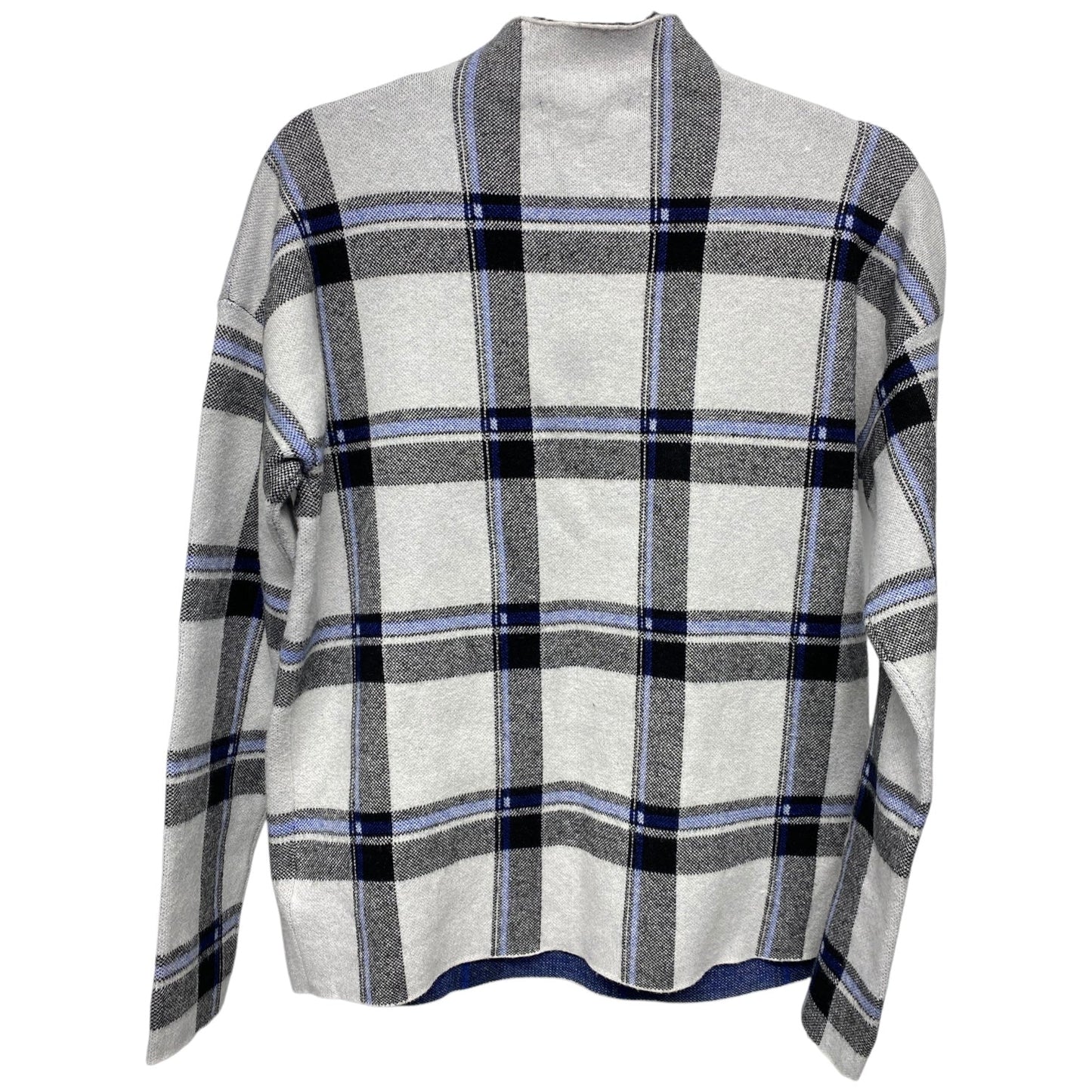 Sweater By Tahari By Arthur Levine In Plaid Pattern, Size: L