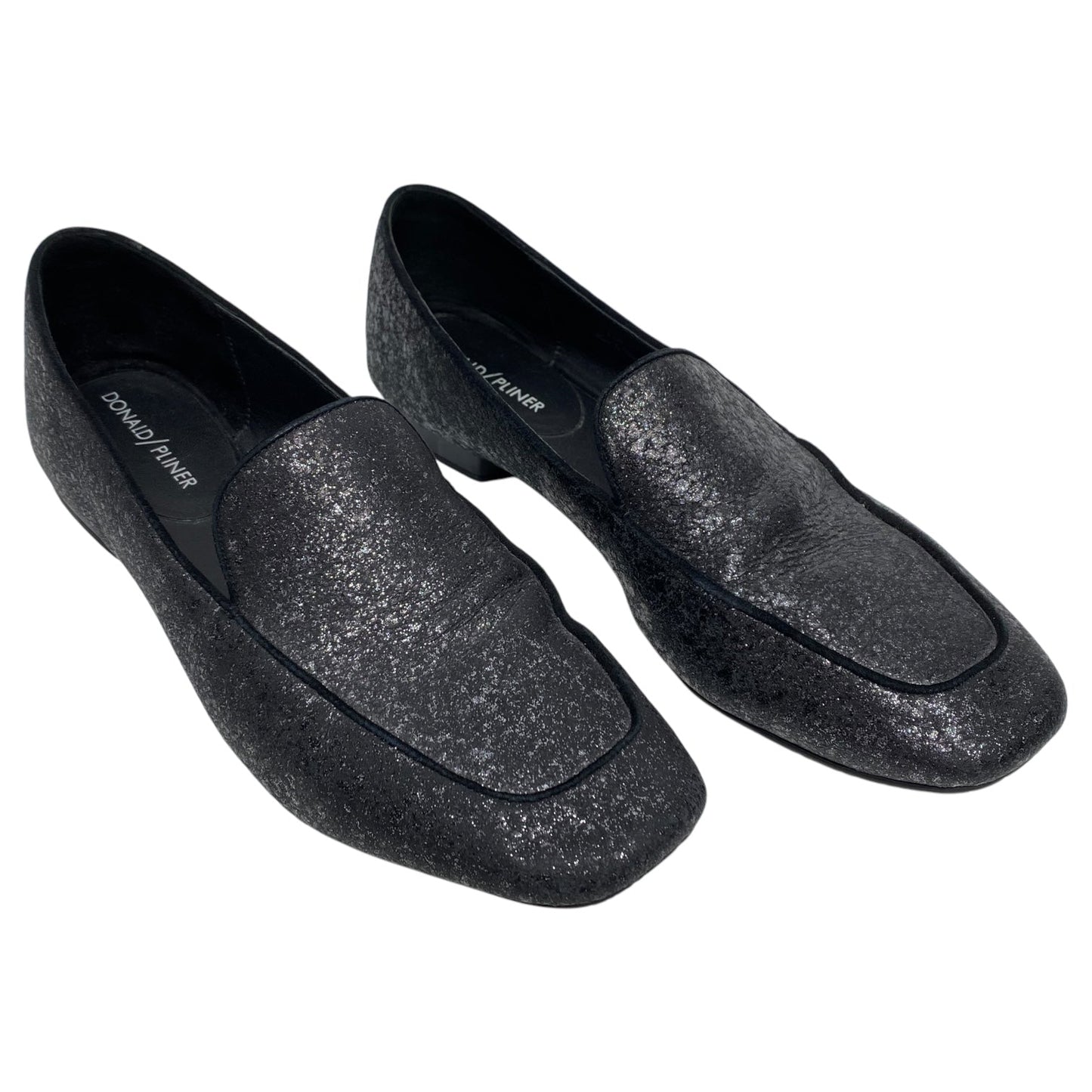 Shoes Flats By Donald Pliner In Black & Silver, Size: 8.5