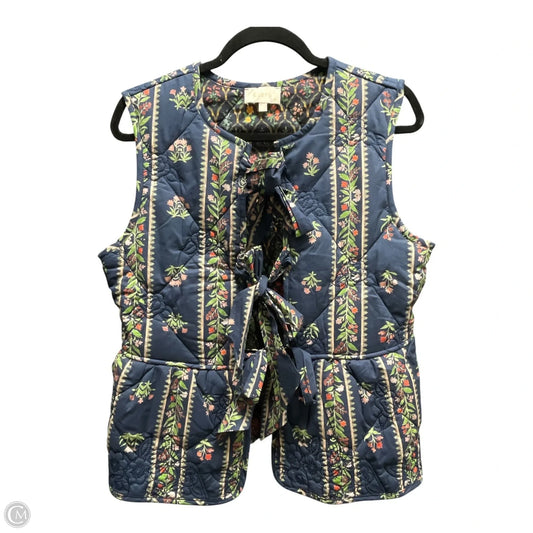 Vest Puffer & Quilted By Entro In Floral Print, Size: S