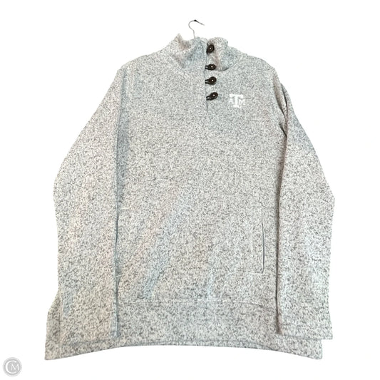 Sweatshirt Collar By Champion In Grey, Size: L
