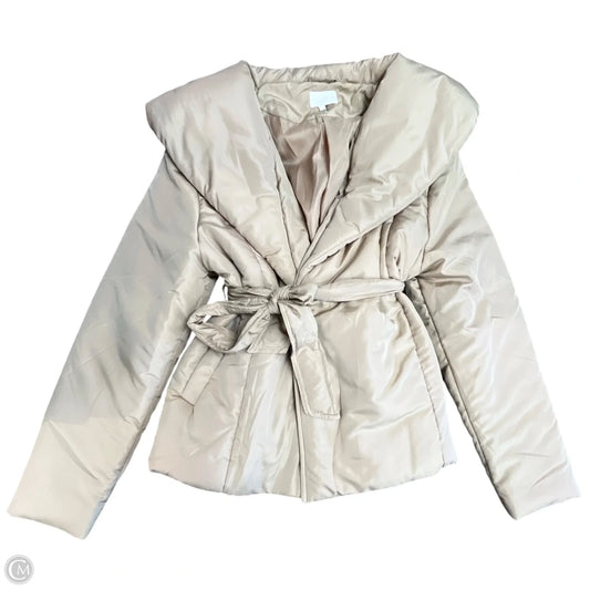 Jacket Puffer & Quilted By Entro In Tan, Size: S