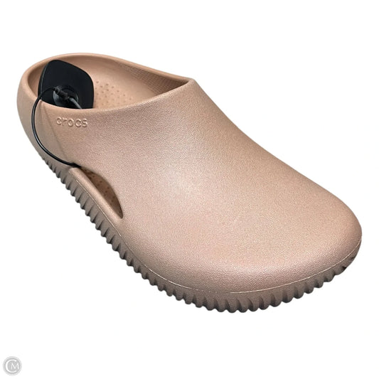 Shoes Flats By Crocs In Rose Gold, Size: 8