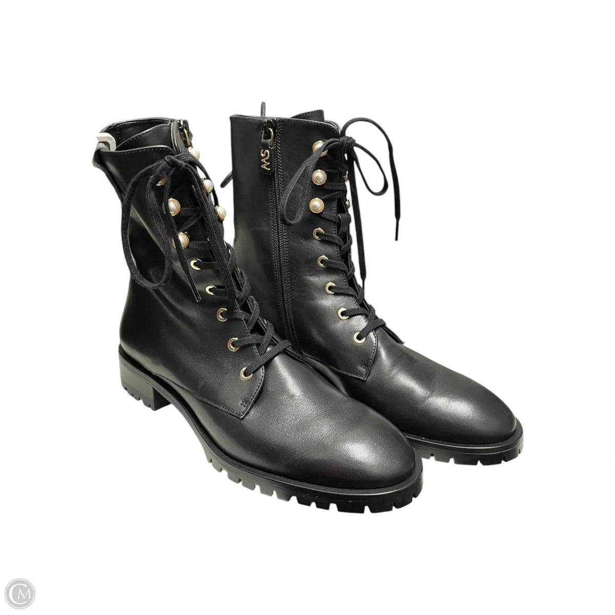 Boots Designer By Stuart Weitzman In Black, Size: 7.5