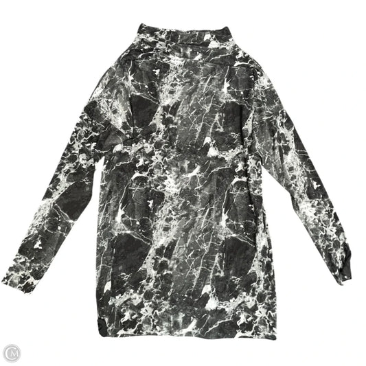 Dress Casual Midi By Norma Kamali In Grey & White, Size: Xl