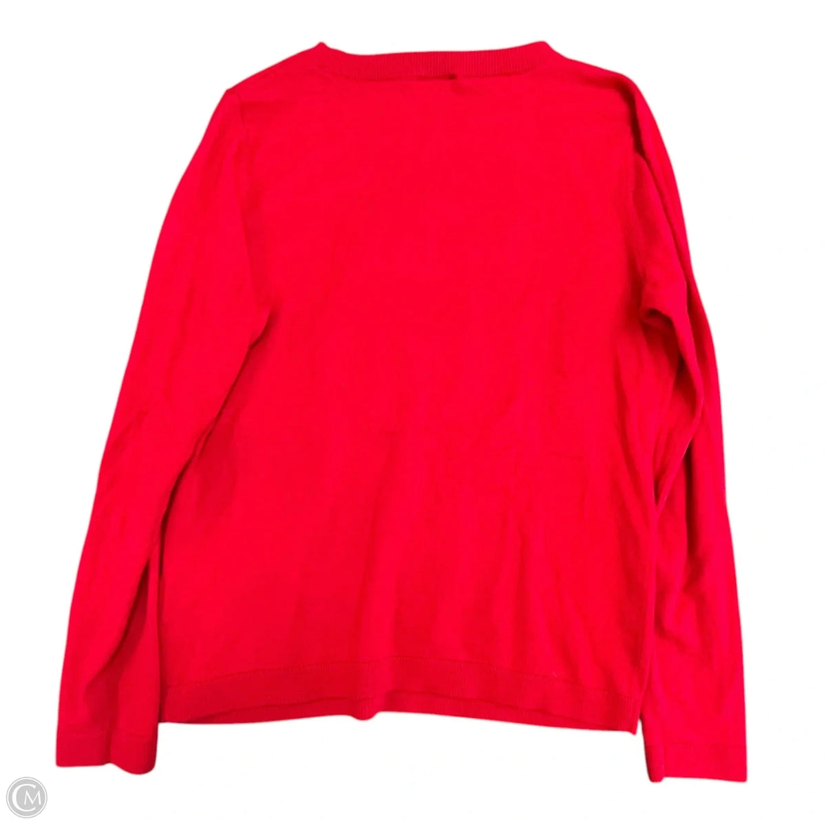 Sweater By Talbots In Red & White, Size: Mp