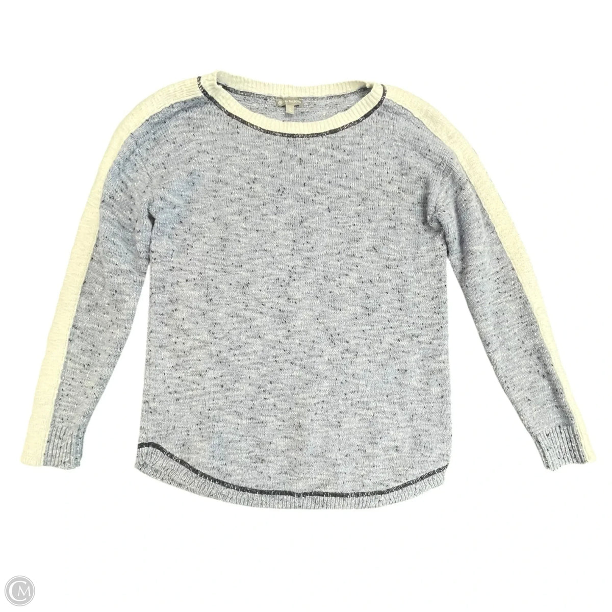 Sweater By Talbots In Blue & White, Size: Sp