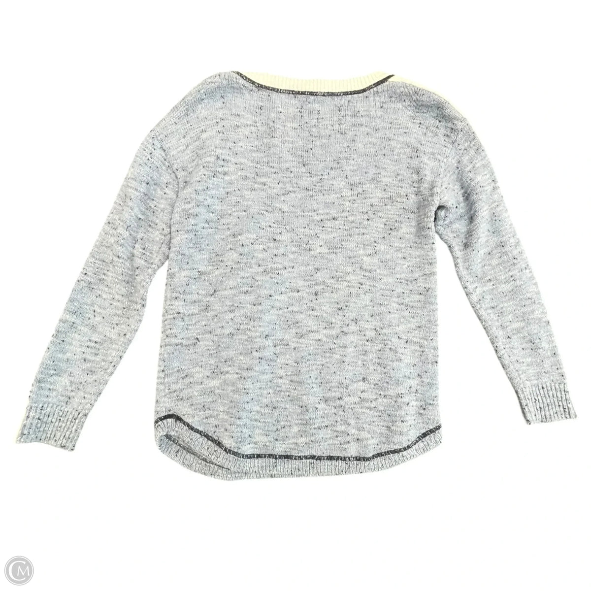 Sweater By Talbots In Blue & White, Size: Sp