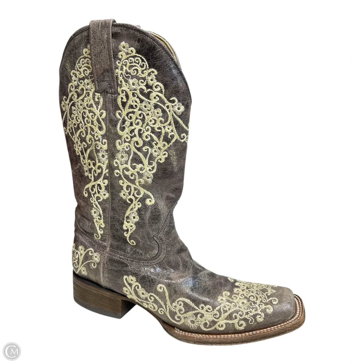 Boots Western By Corral In Brown & Cream, Size: 8.5