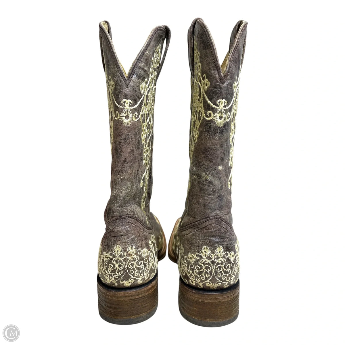 Boots Western By Corral In Brown & Cream, Size: 8.5