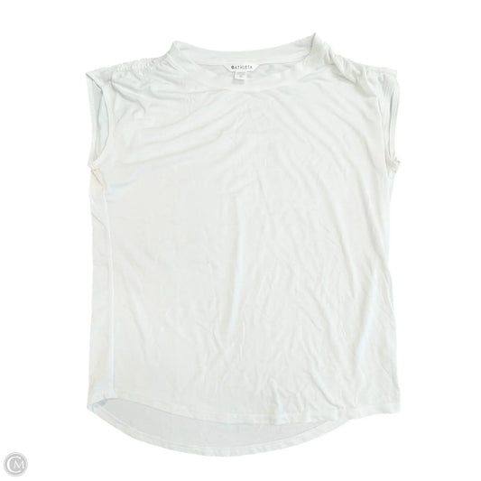Athletic Top Short Sleeve By Athleta In White, Size: Xs
