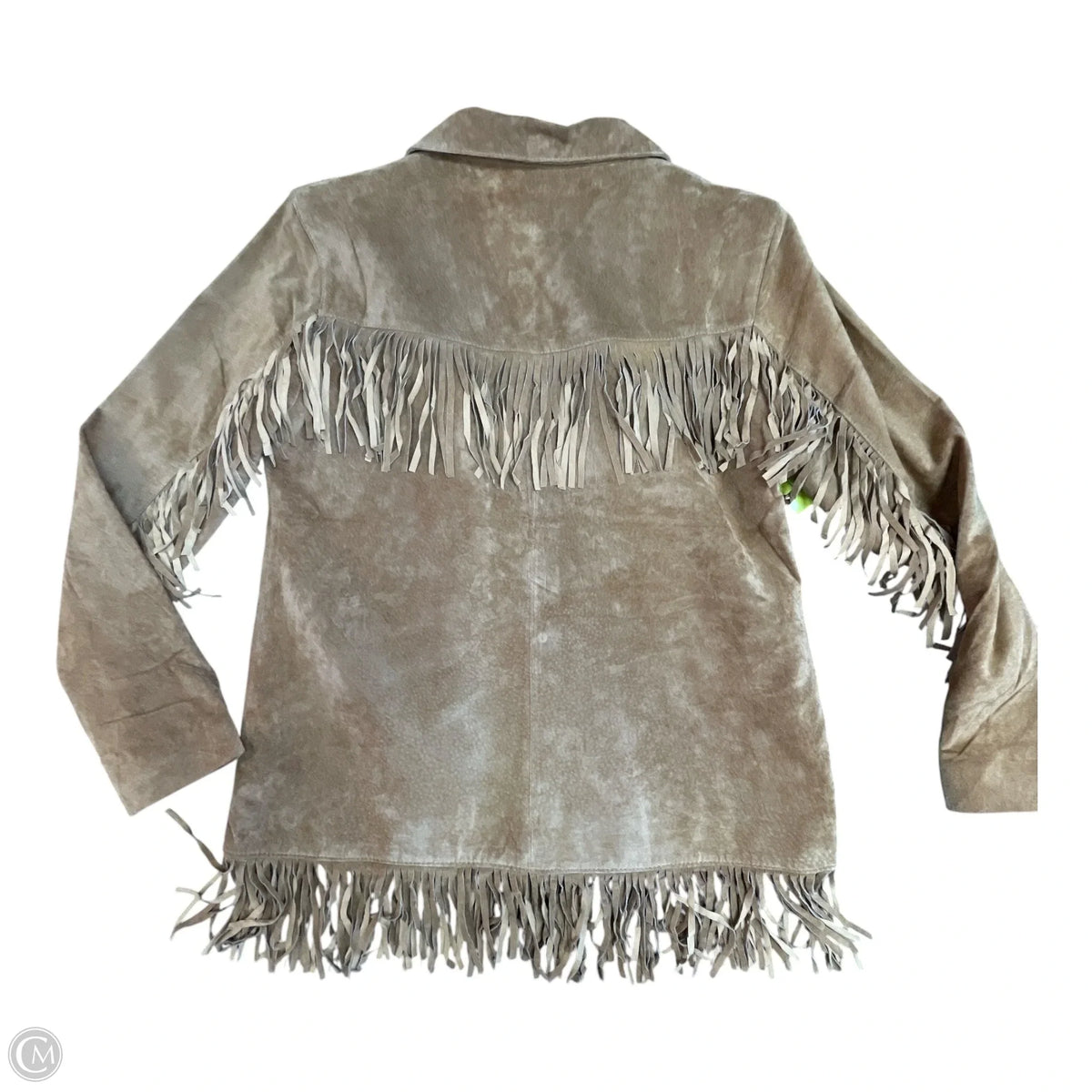 Jacket Leather By Cmb In Tan, Size: L