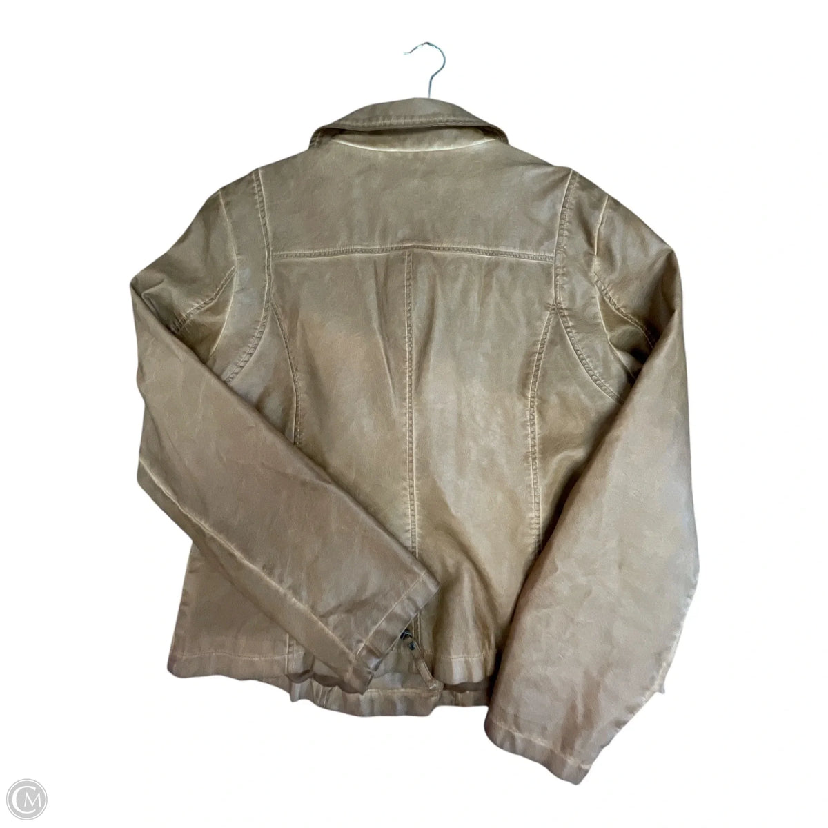 Jacket Moto By Max Studio In Brown, Size: Xl