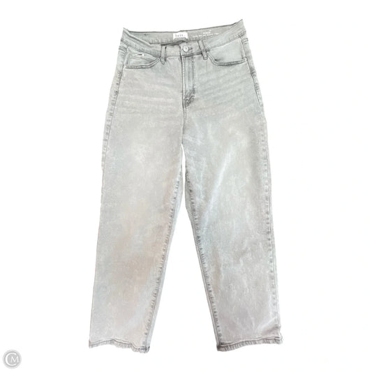 Jeans Straight By Nicole Miller In Grey Denim, Size: 10