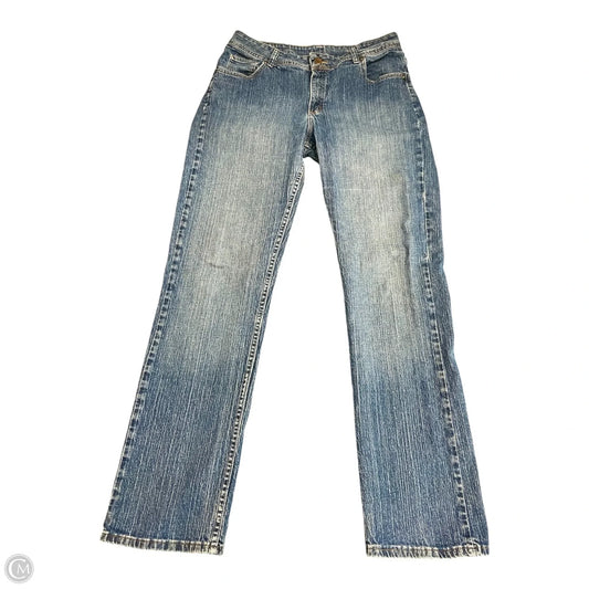 Jeans Straight By Riders In Blue Denim, Size: 16l