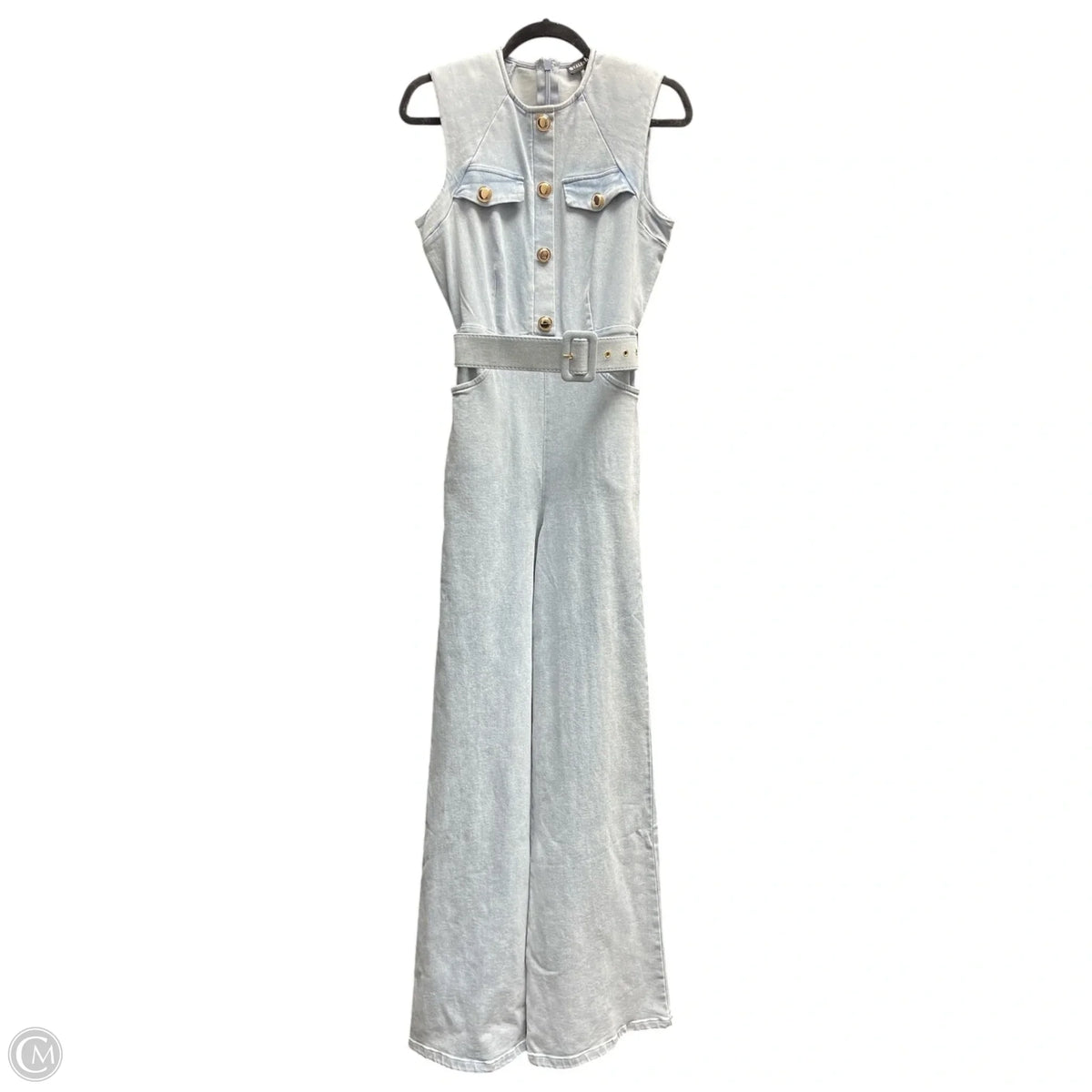 Jumpsuit By Cmb In Blue Denim, Size: L