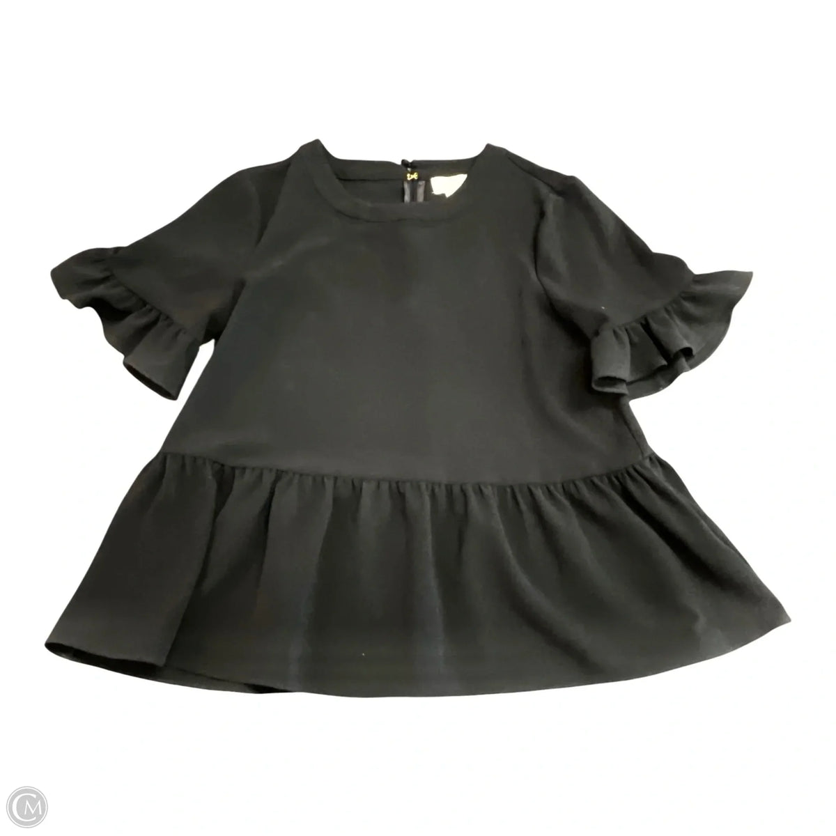 Blouse Designer By Kate Spade In Black, Size: S