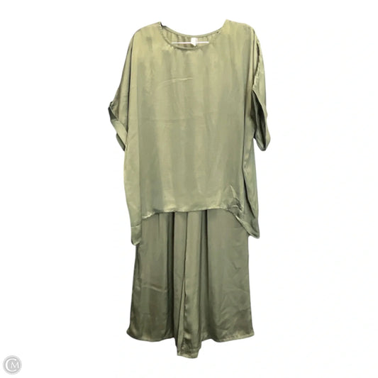 Pants Set 2pc By Glam In Green, Size: S