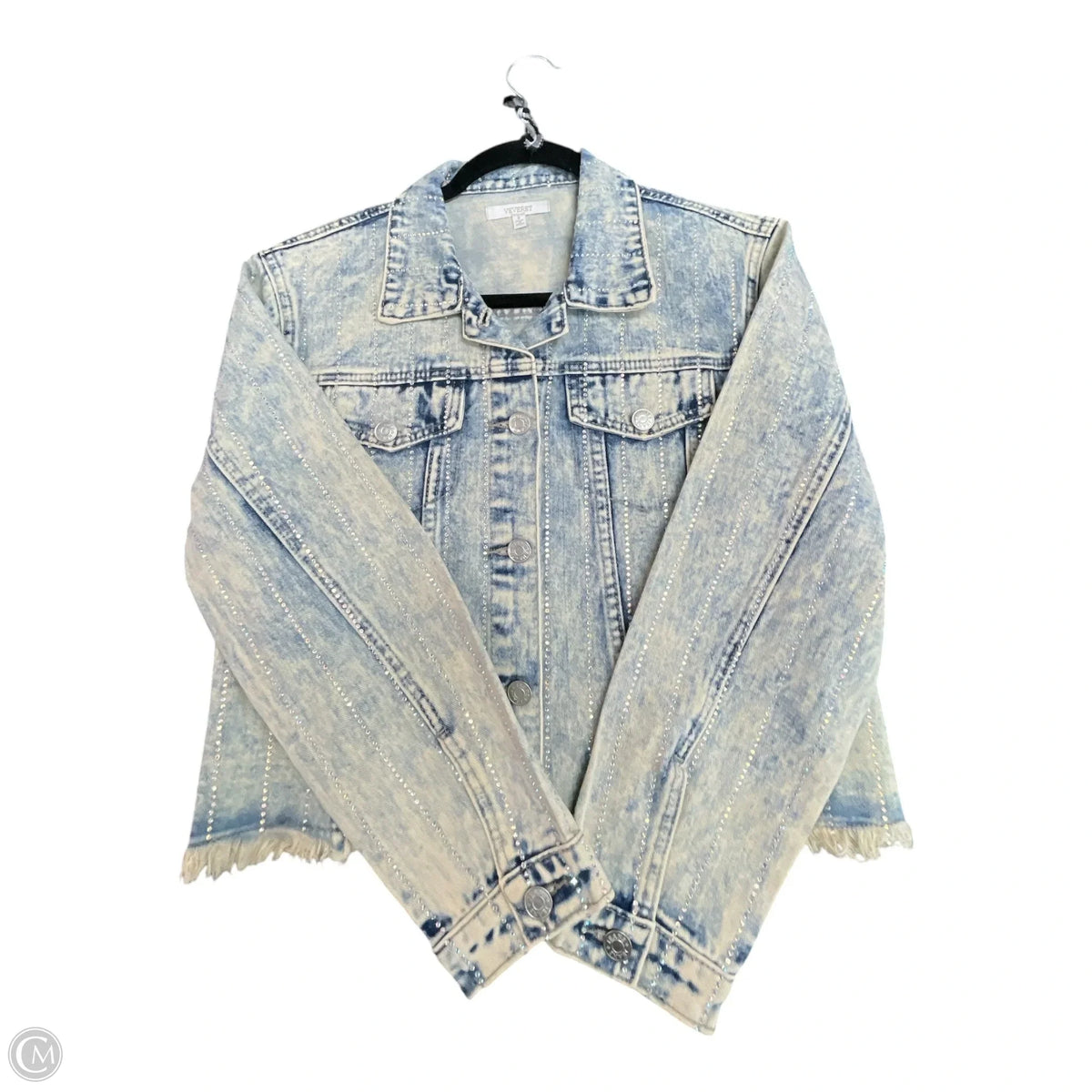 Jacket Denim By Veveret In Blue Denim, Size: S