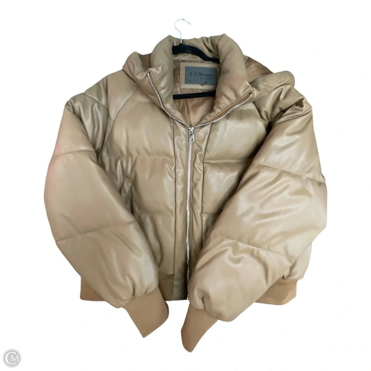 Jacket Puffer & Quilted By Ci Sono In Brown, Size: Xl