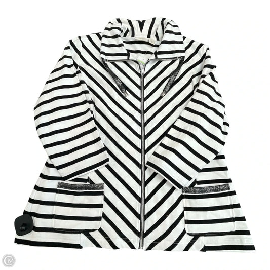 Jacket Other By Chicos In Striped Pattern, Size: L