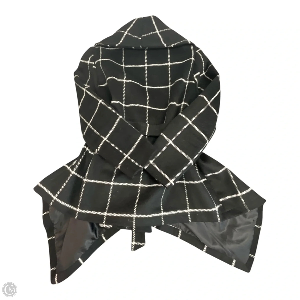 Coat Wool By Chicwish In Black & White, Size: L
