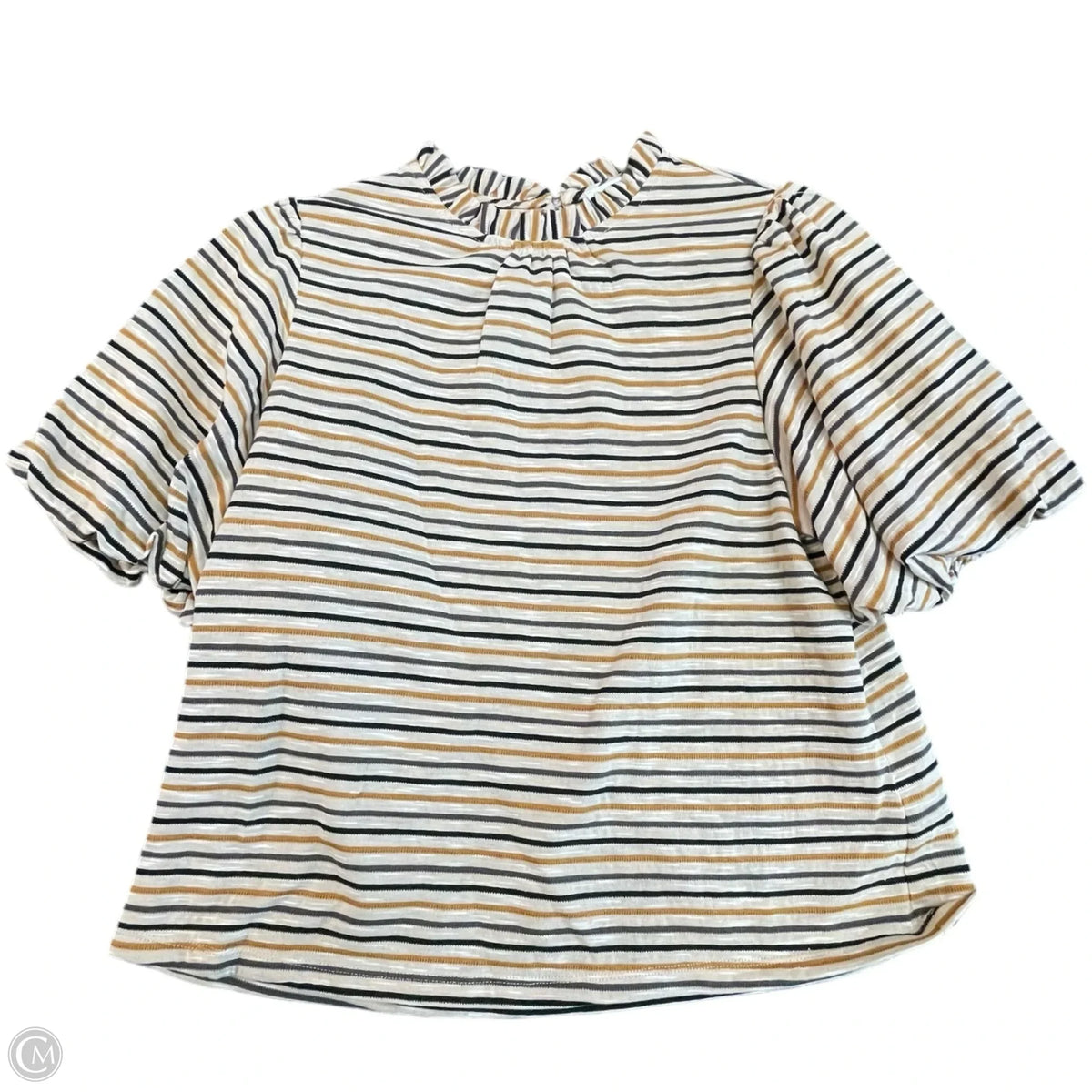 Top Short Sleeve By Thml In Striped Pattern, Size: S