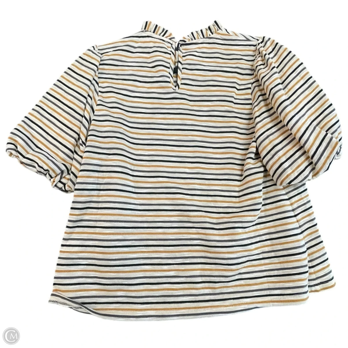 Top Short Sleeve By Thml In Striped Pattern, Size: S