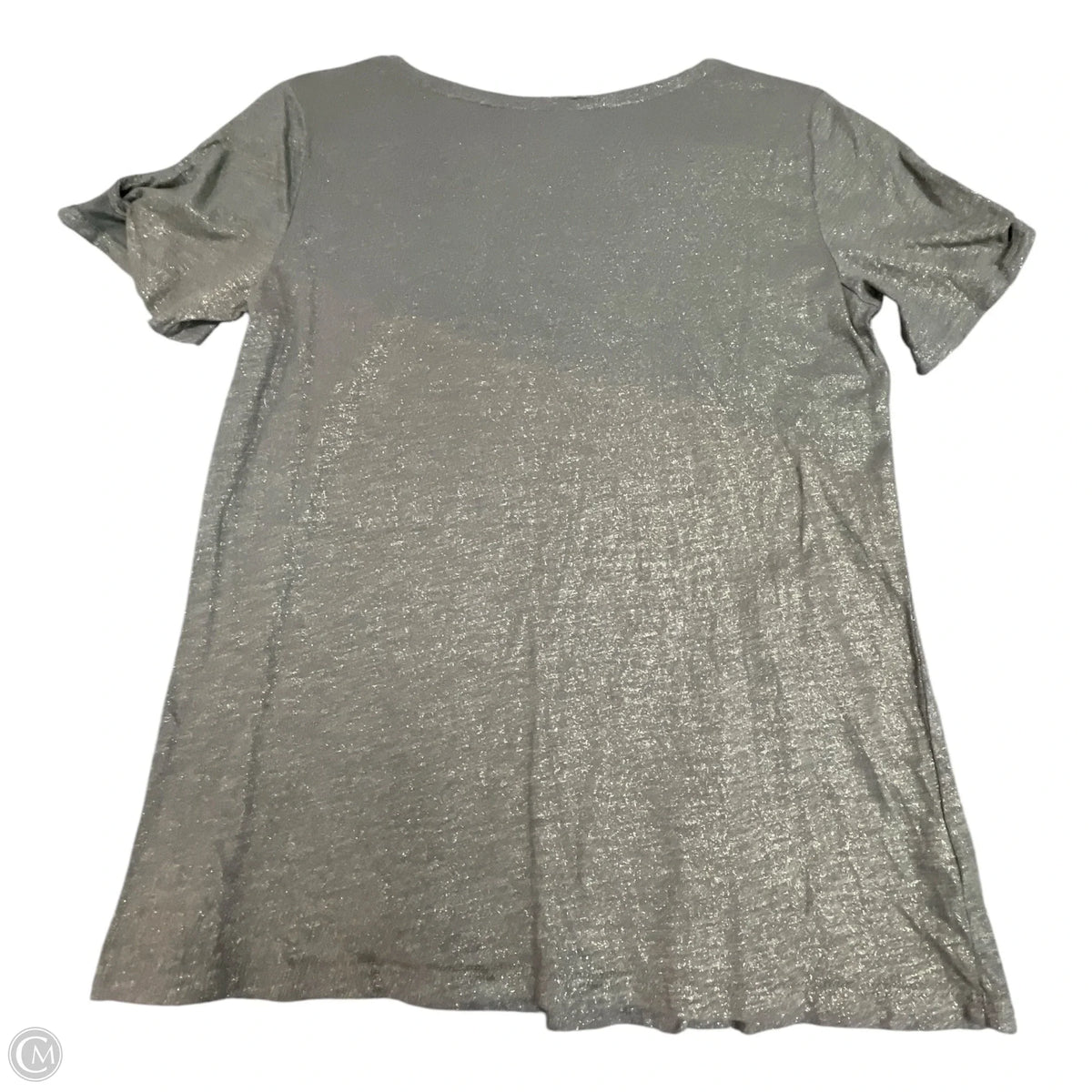 Top Short Sleeve By Loft In Gold & Green, Size: S
