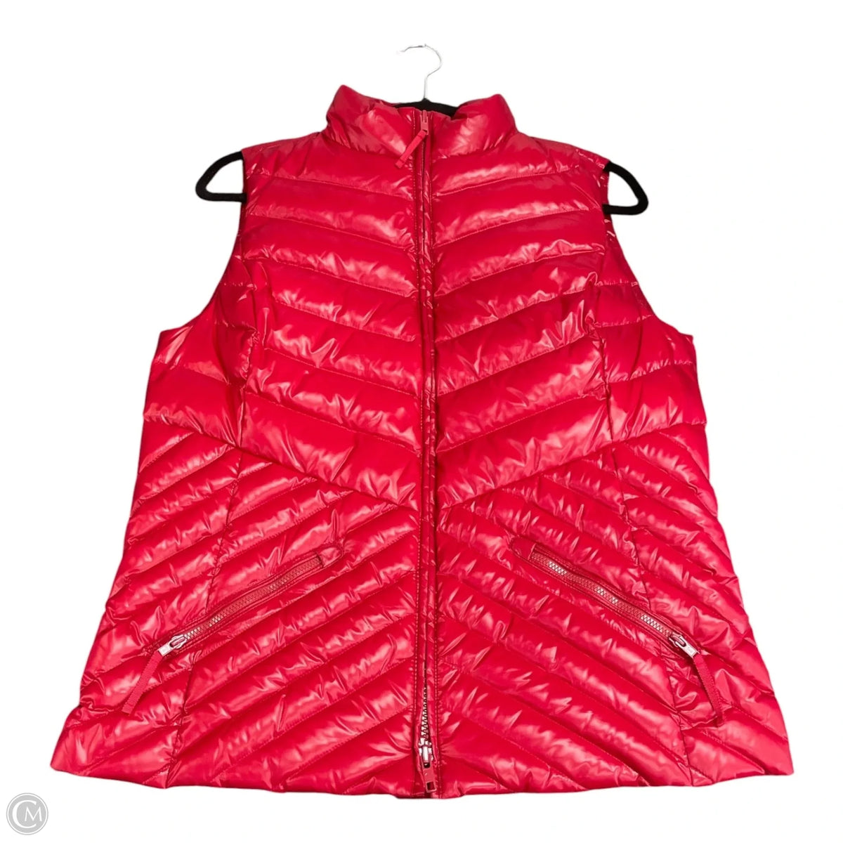 Vest Puffer & Quilted By Talbots In Red, Size: Mp