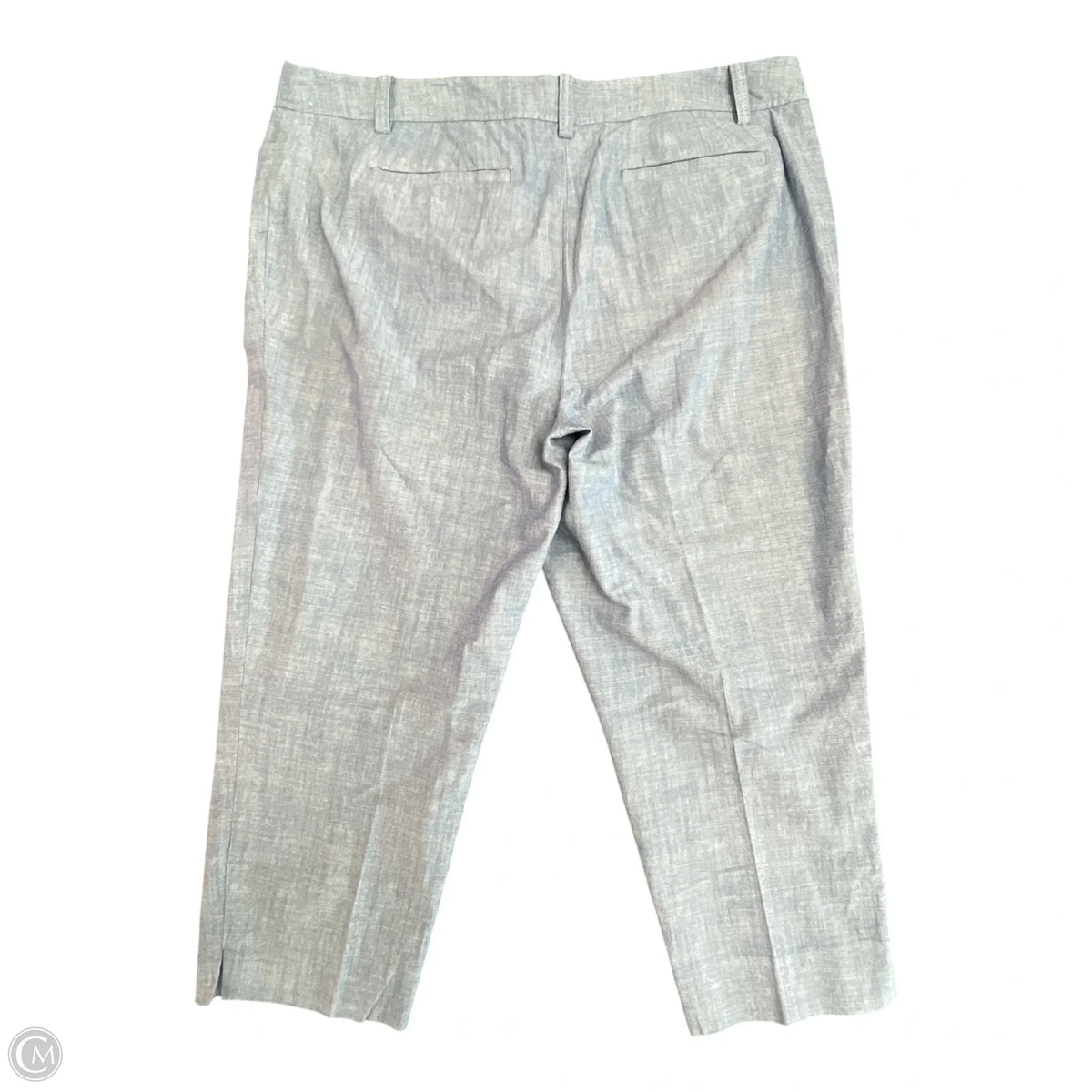 Pants Cropped By Talbots In Blue Denim, Size: Xlp