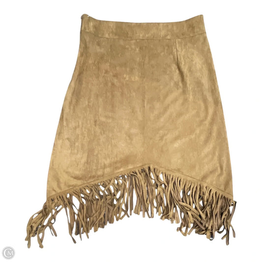 Skirt Midi By Clothes Mentor In Brown, Size: Xl