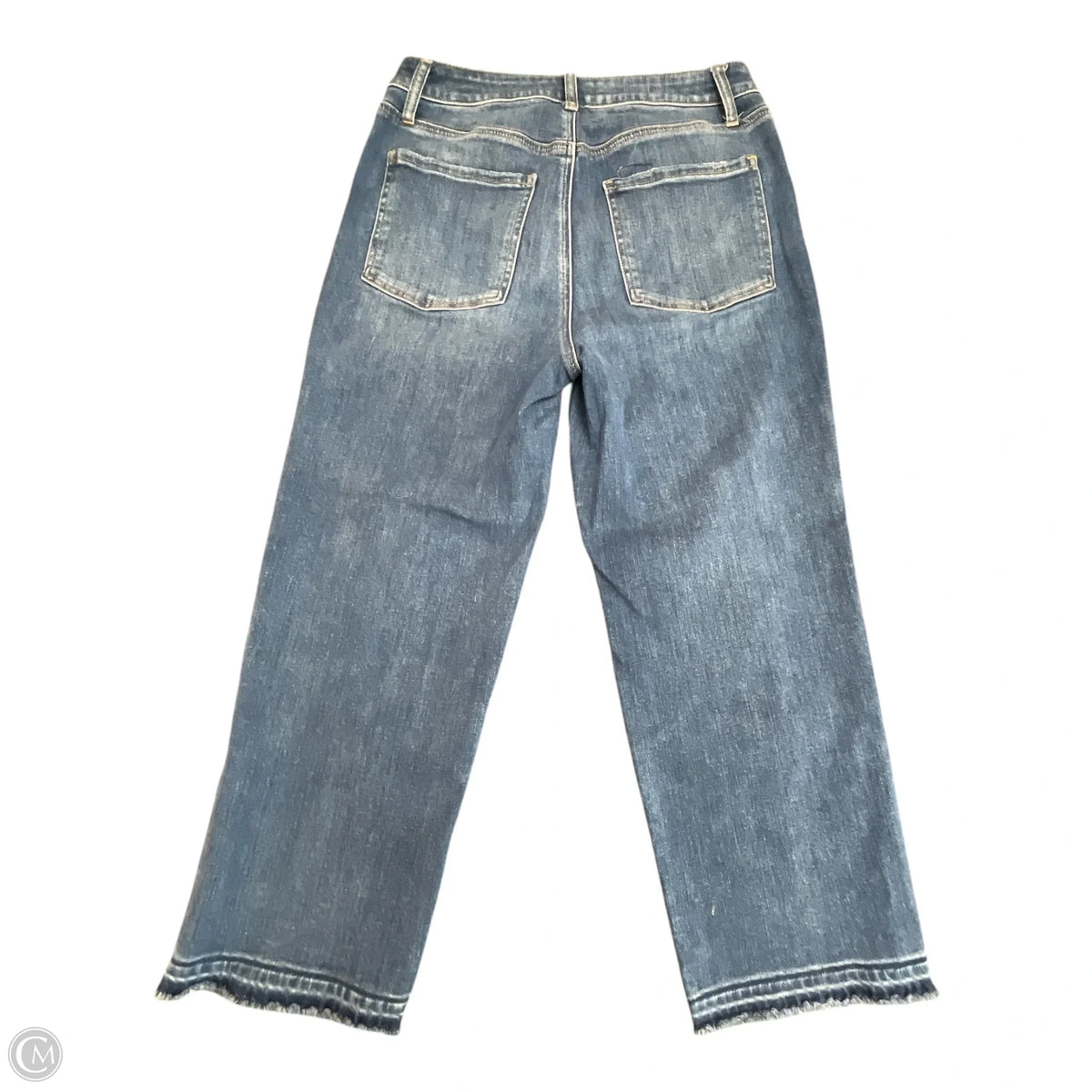 Jeans Cropped By Chicos In Blue Denim, Size: 6