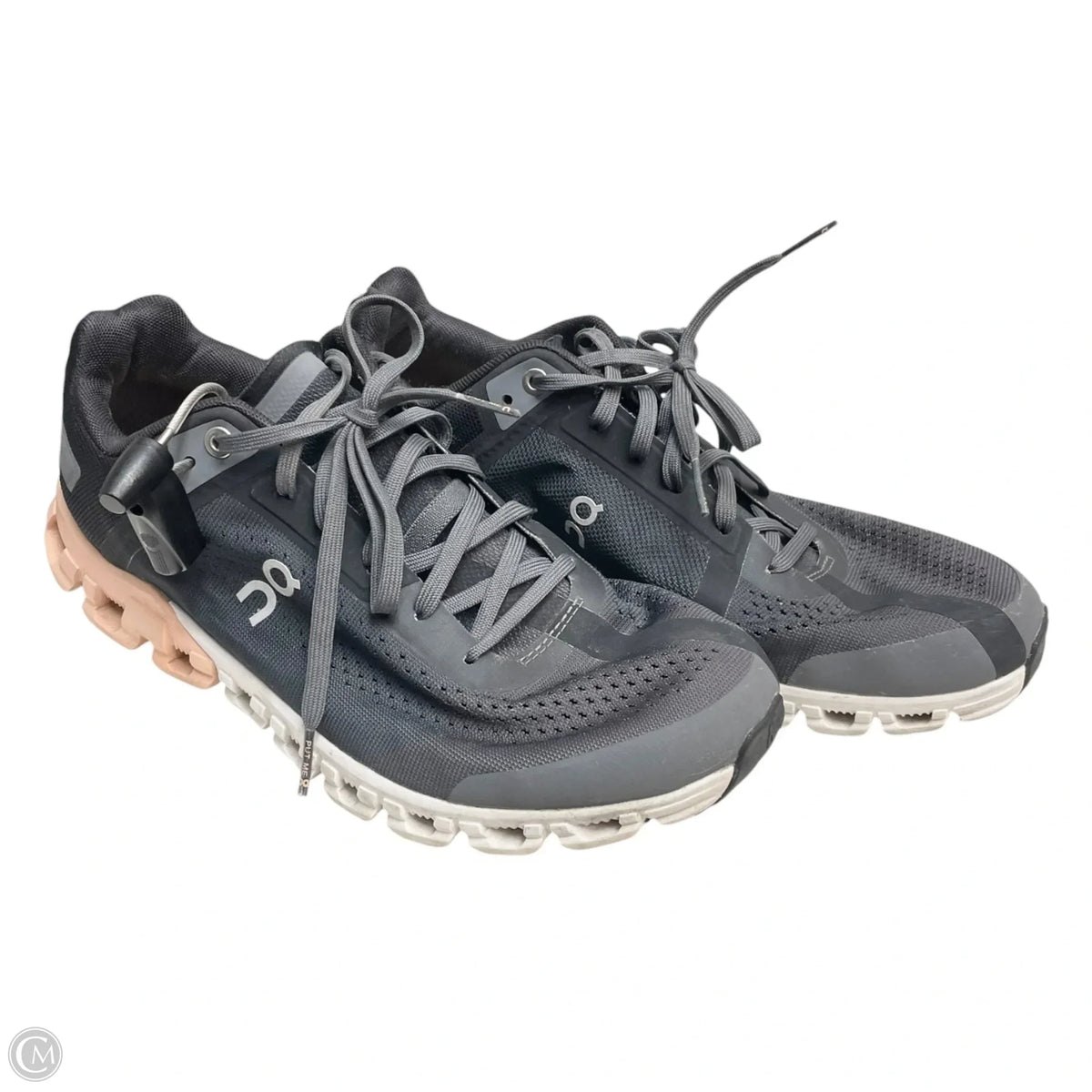Shoes Athletic By On Cloud In Black & Grey, Size: 9