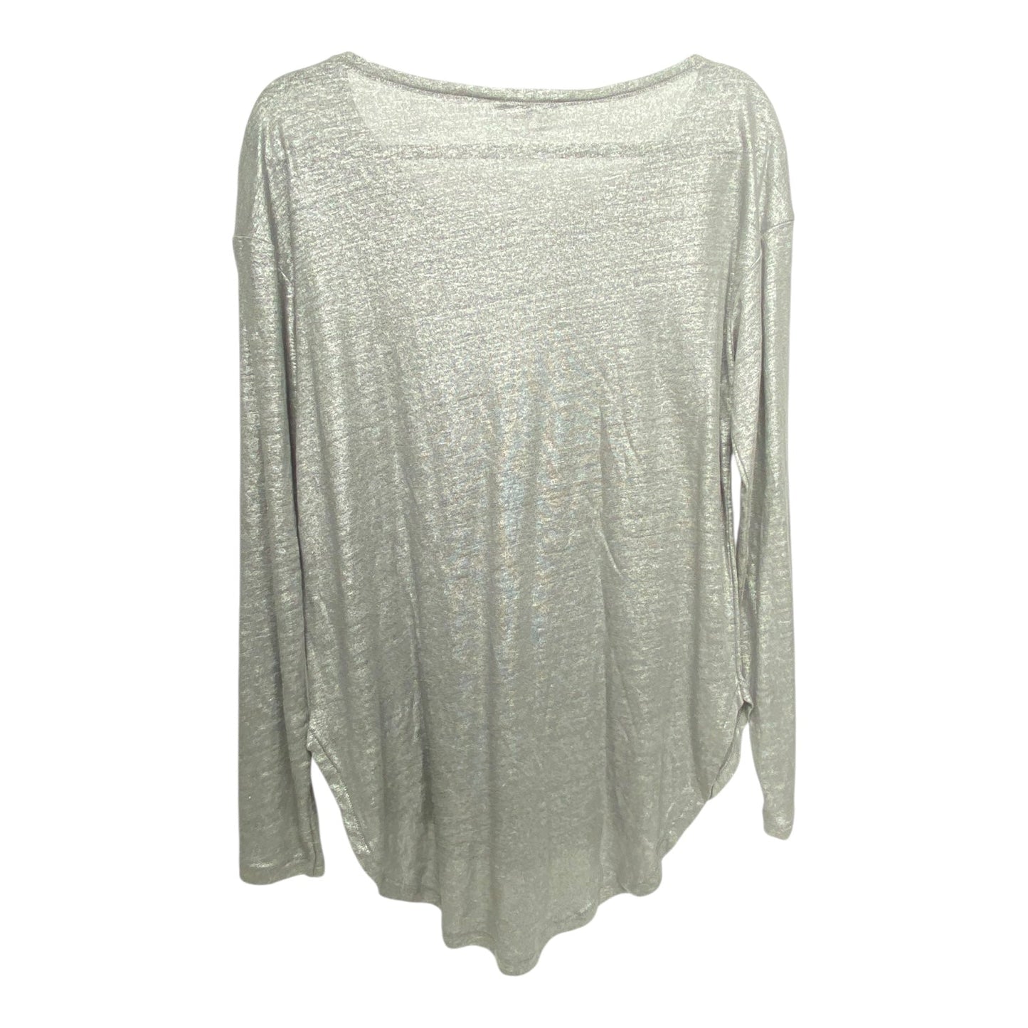 Top Long Sleeve By Michael Stars In Silver, Size: M