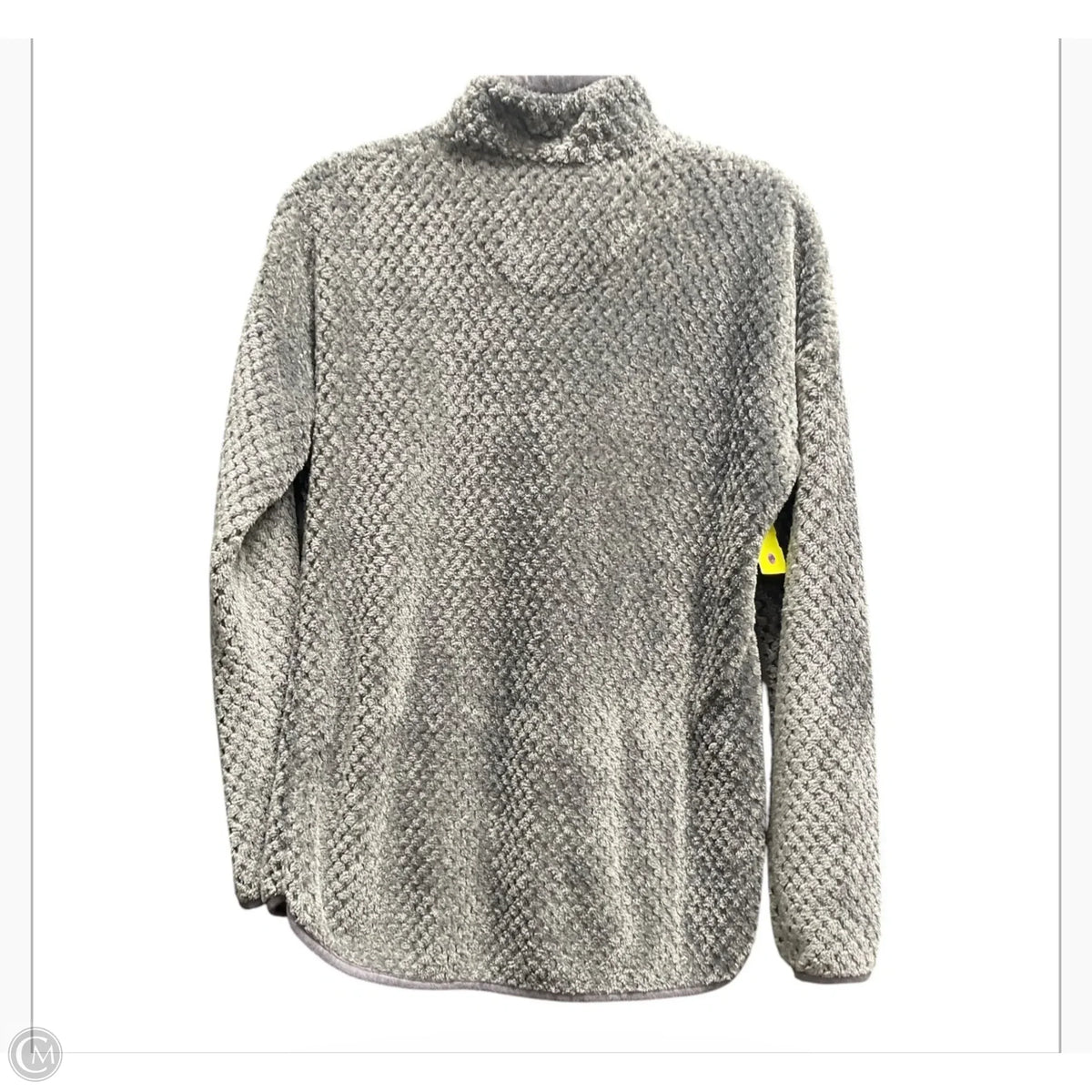 Sweatshirt Collar By Simply Southern In Grey, Size: S