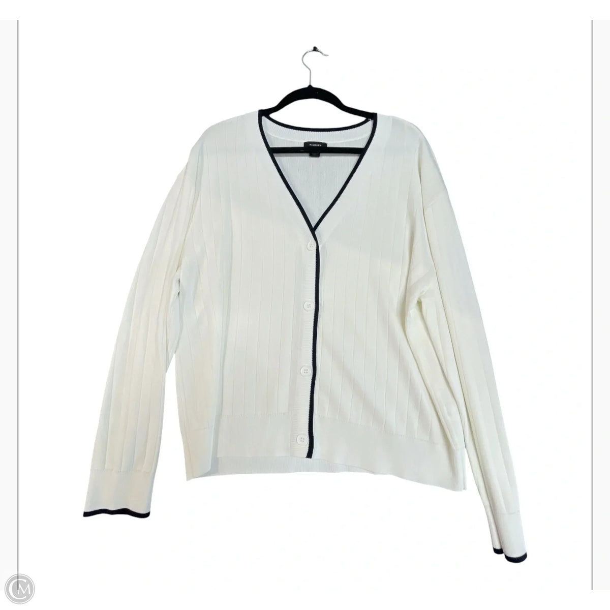 Sweater Cardigan By Halogen In White, Size: L