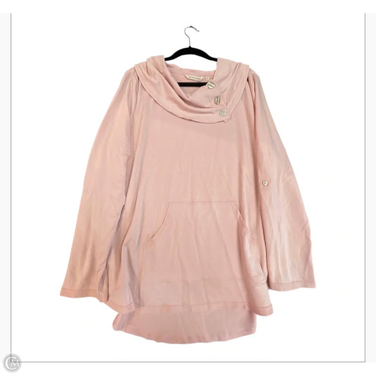 Sweatshirt Collar By Soft Surroundings In Pink, Size: Xl