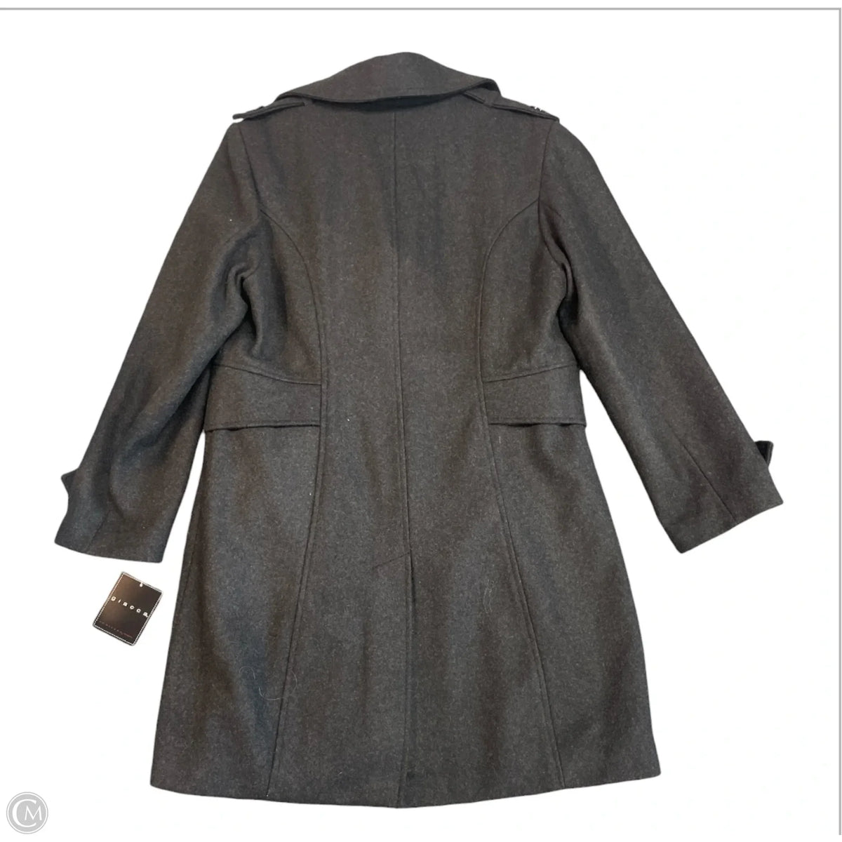 Coat Wool By Clothes Mentor In Black, Size: Xl