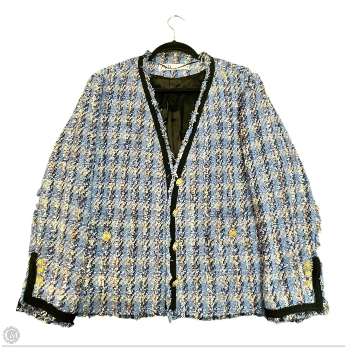 Blazer By Zara In Blue & Brown, Size: Xxl