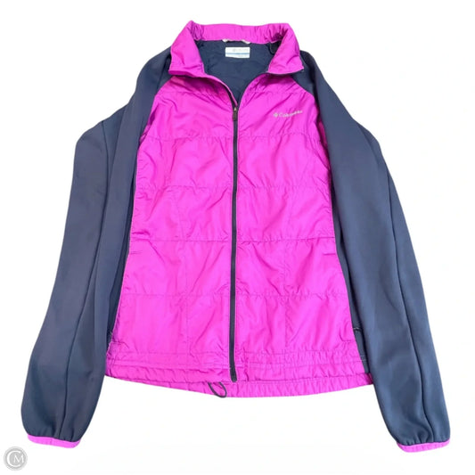 Athletic Jacket By Columbia In Blue & Purple, Size: Xl