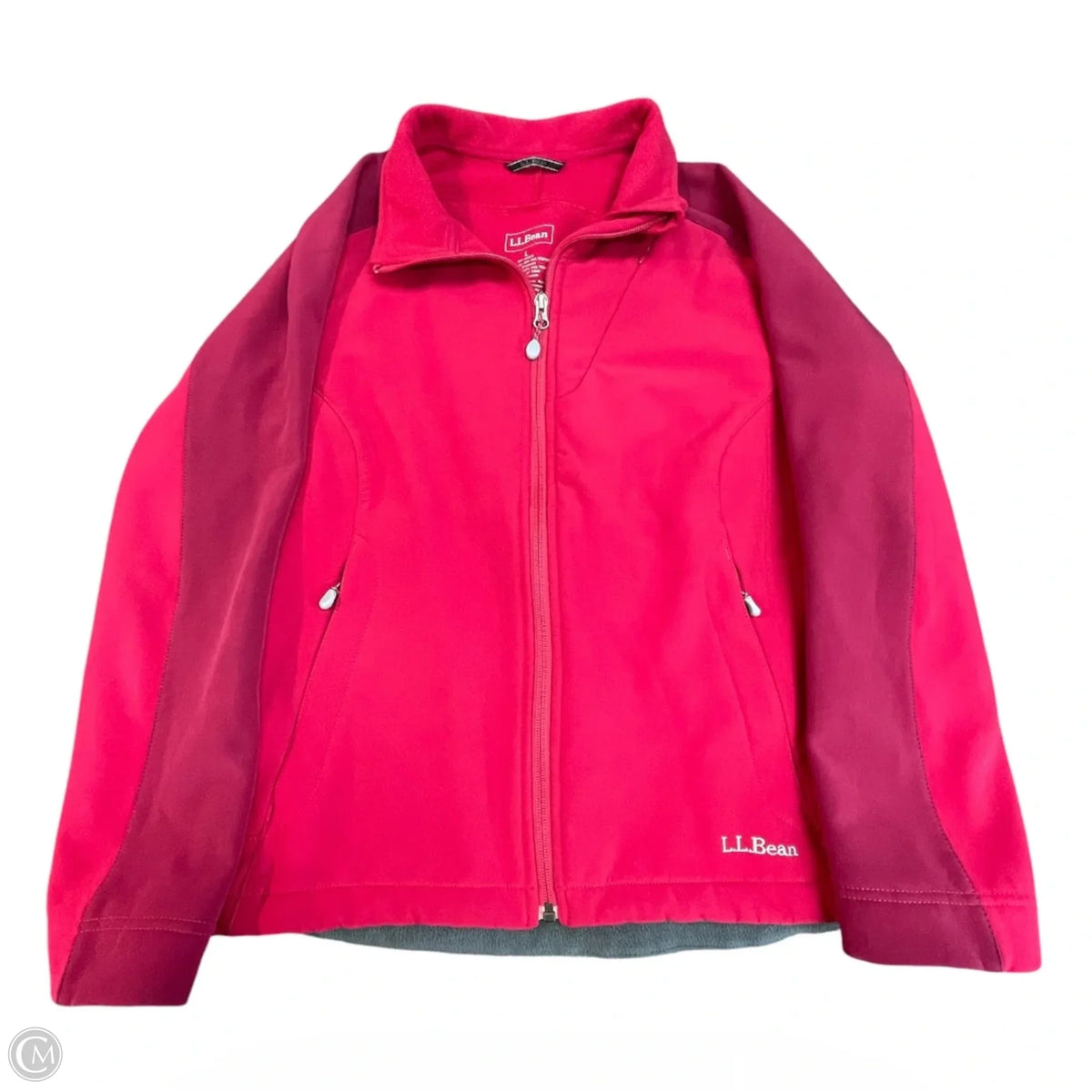 Jacket Fleece By L.l. Bean In Pink, Size: L