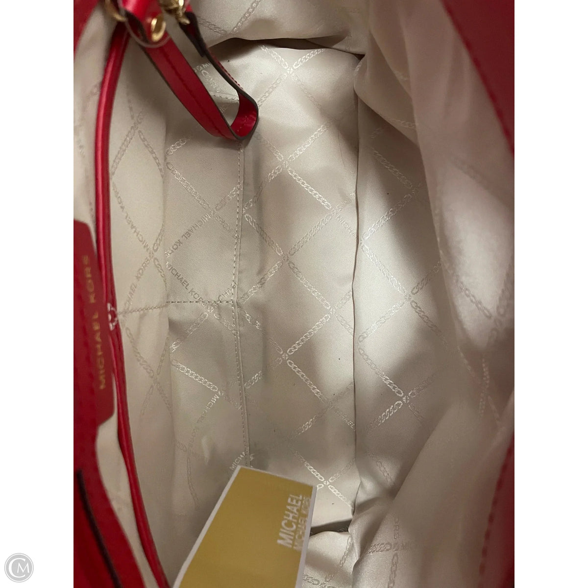 Handbag Leather By Michael By Michael Kors, Size: Medium