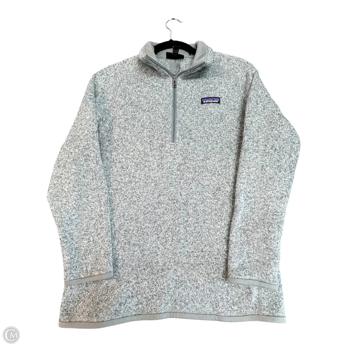 Sweatshirt Collar By Patagonia In Grey, Size: M