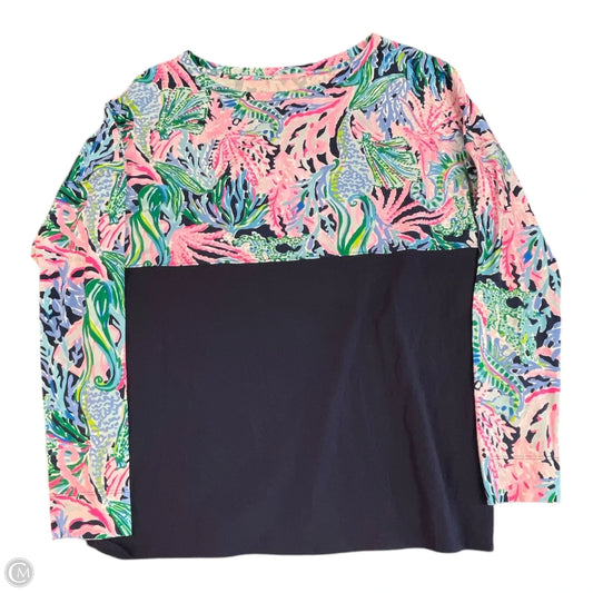 Top Long Sleeve Designer By Lilly Pulitzer In Nautical Print, Size: S